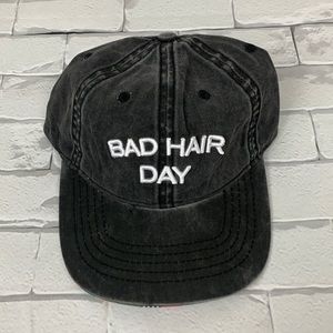 Bad Hair Day Faded Gray ball cap Adjustable. New NWT